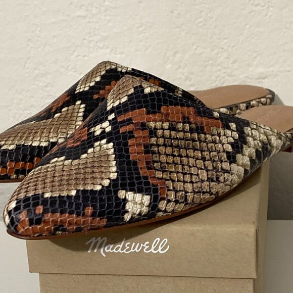 Madewell Remi Mule, in Spiced Cider Multi Snake Print. NWT - Picture 2 of 12
